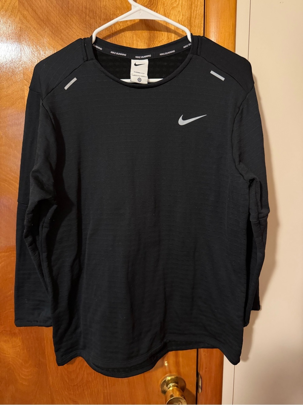 Nike Black Long-Sleeve Dri-FIT Running Top